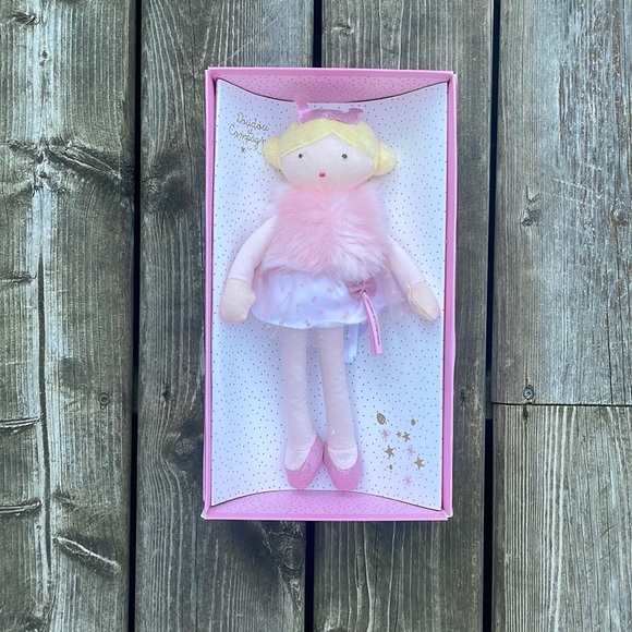 Brand New in Box 
Doudou et Compagnie Jolijou Girls' Cloth Doll Oriane 30cm Pink - Picture 5 of 9